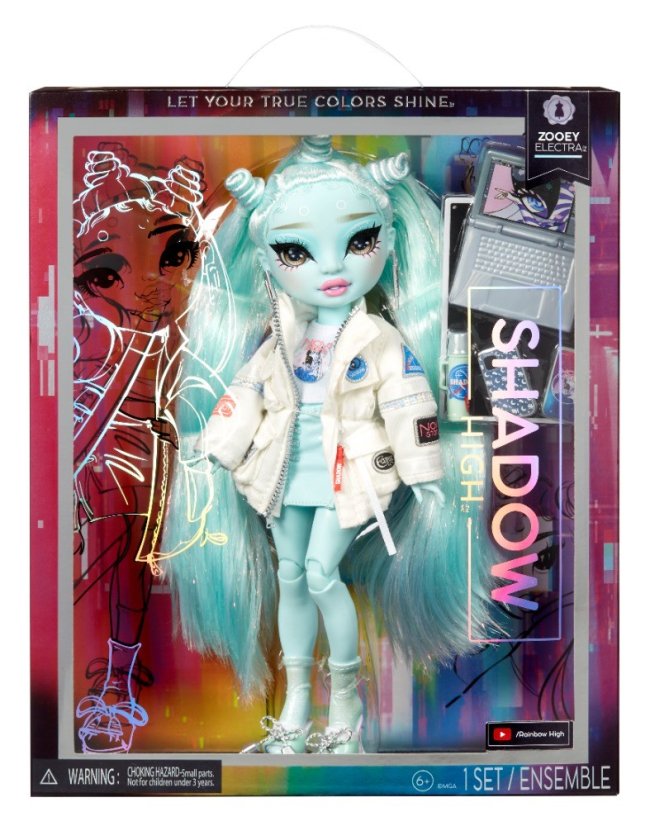 Rainbow High Shadow High Color Shine bábika - Zooey Electra