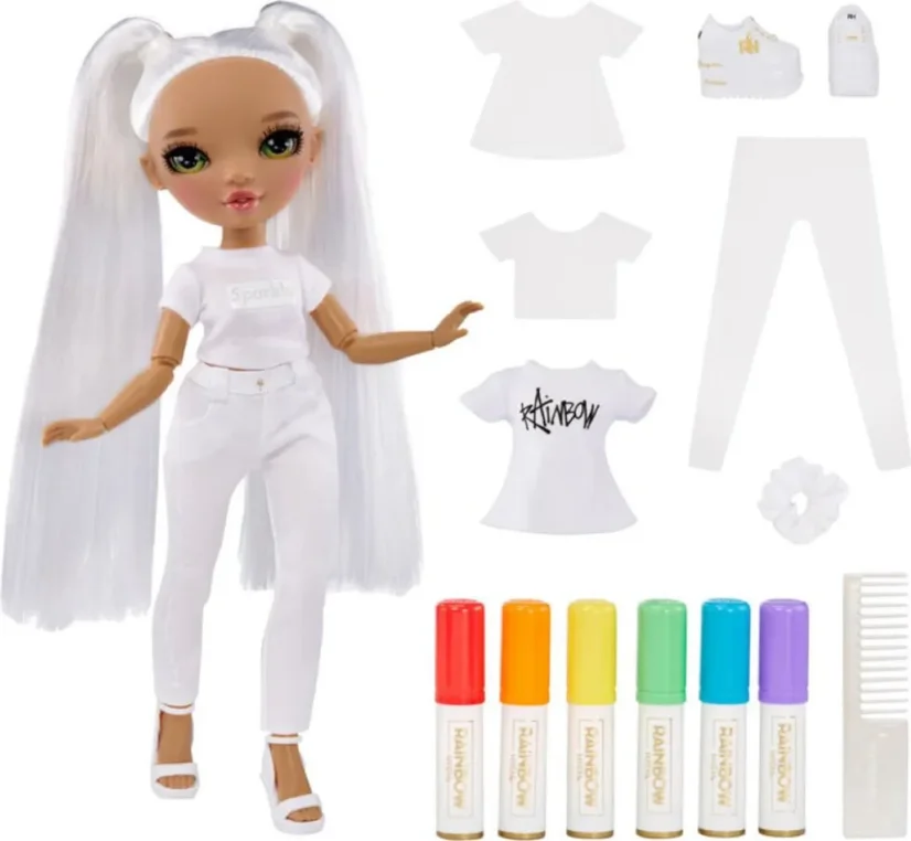 Rainbow High Fashion Doll Color & Create so zelenými očami