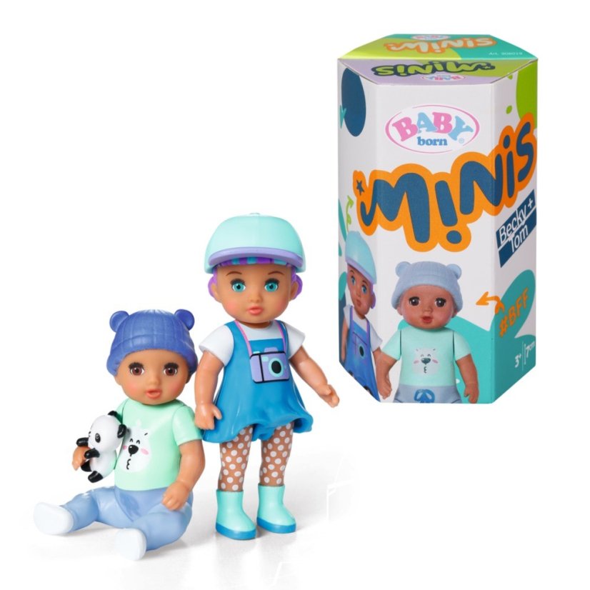 BABY born Minis Sada 2 bábik, Becky a Tom