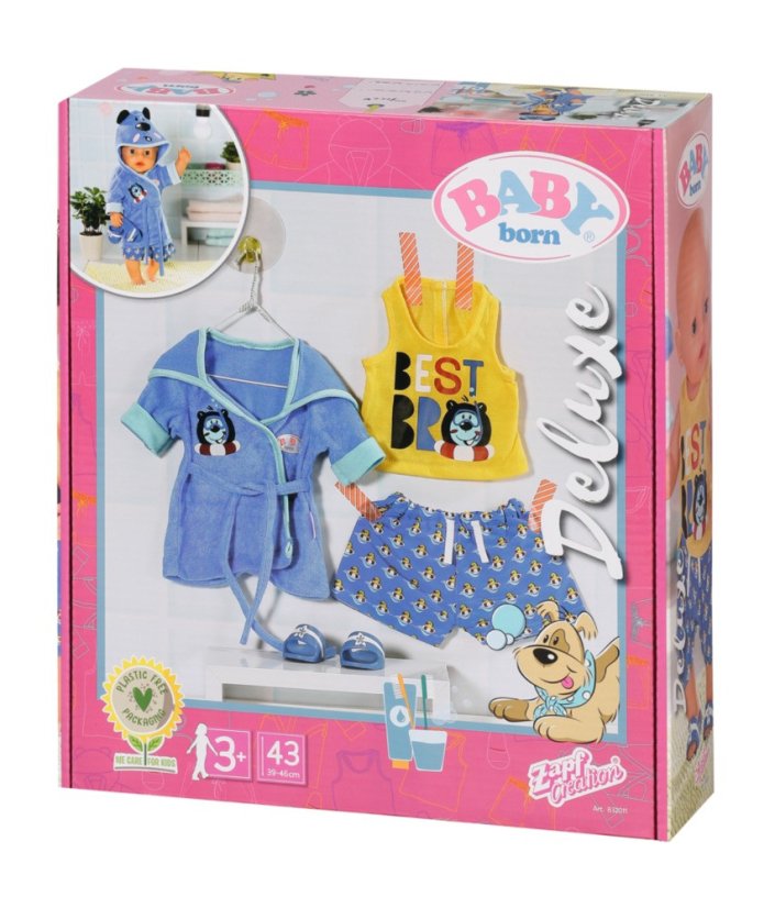 BABY born Kúpeľňová súprava pre chlapcov Deluxe 43 cm