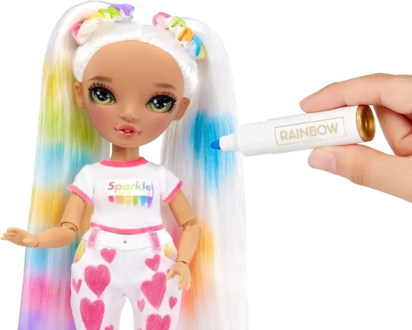 Rainbow High Fashion Doll Color & Create so zelenými očami
