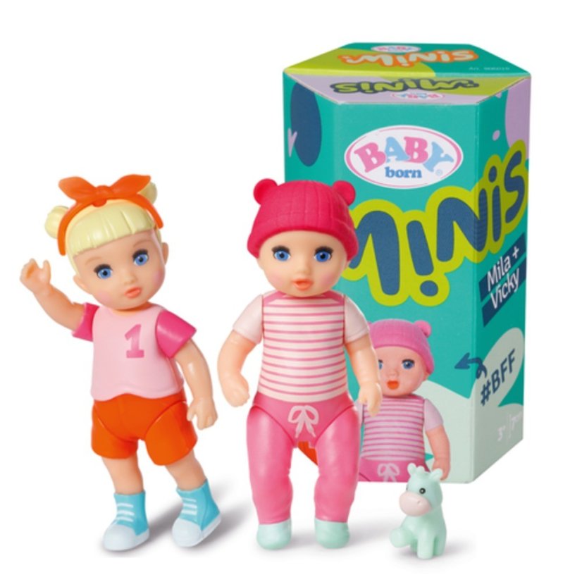 BABY born Minis Sada 2 bábik, Mila a Vicky