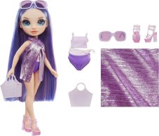 Rainbow High Swim Fashion bábika Violet v plavkách