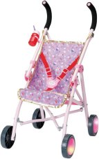 Baby born Deluxe Buggy skladací kočík pre bábiky s blikajúcimi kolieskami