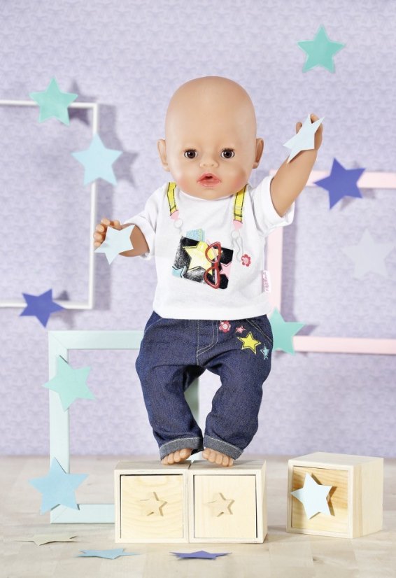 Dolly Moda Džínsy a tričko, 43 cm
