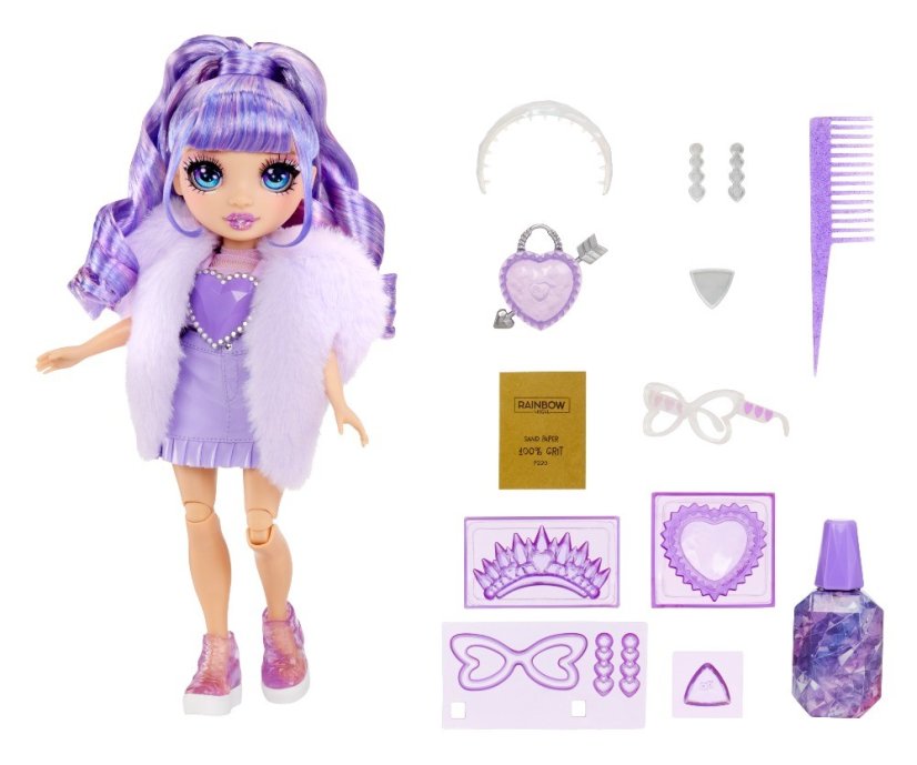 Rainbow High Creative Crystals bábika - Violet Willow