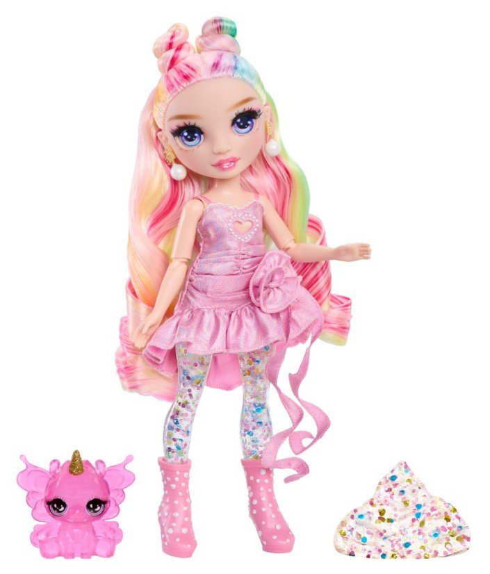Rainbow High Bábika so slizom a trblietkami - Bella (pink)