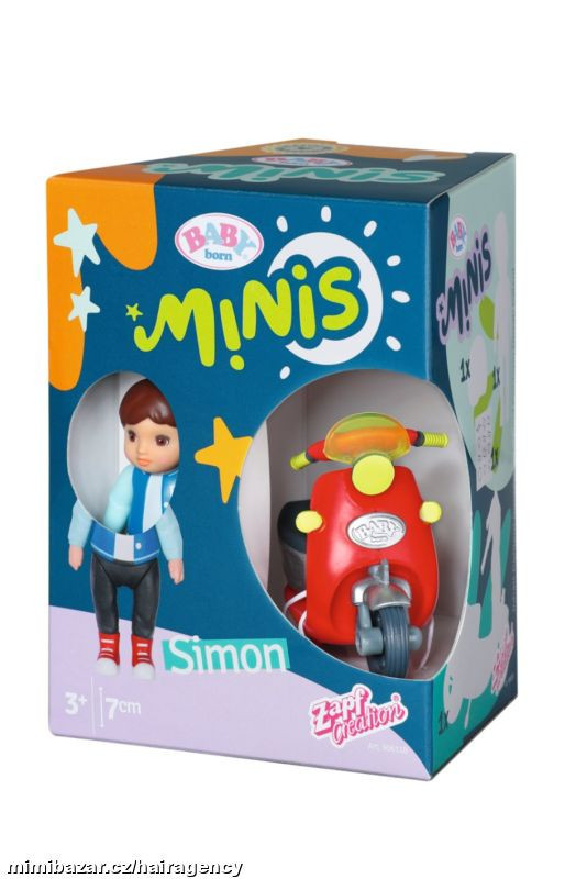 BABY born Minis Sada so skútrom a bábikou