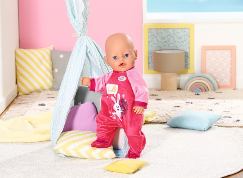 BABY born Zamatové dupačky ružové, 43 cm