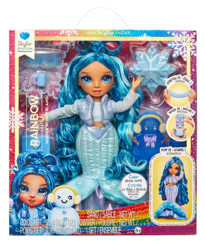 Rainbow High Zimná fashion bábika - Skyler (Blue)