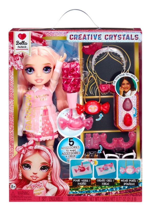 Rainbow High Creative Crystals Bábika - Bella Parker