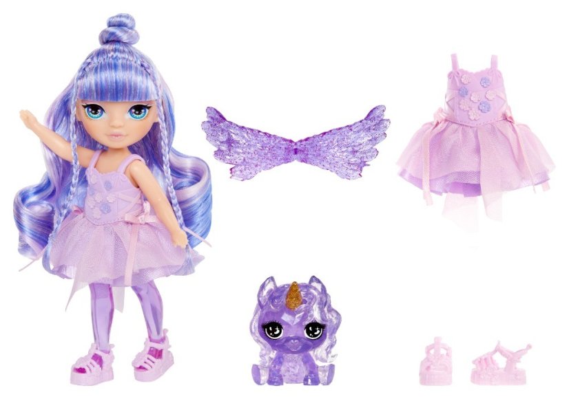 Rainbow High Malá sestrička víla - Amethyst (Purple)