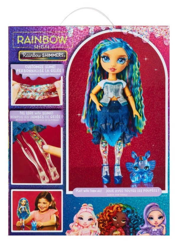 Rainbow High Bábika so slizom a trblietkami - Skyler (blue)