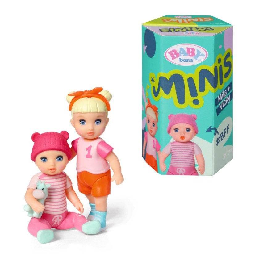 BABY born Minis Sada 2 bábik, Mila a Vicky