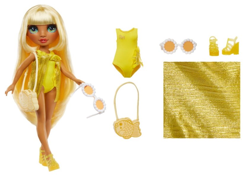 Rainbow High Swim Fashion bábika Sunny Madison v plavkách