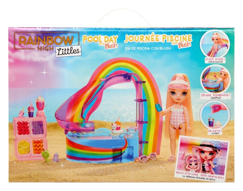 Rainbow High Sada s malou sestričkou – bazén